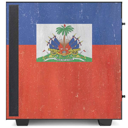 Haiti Flag Distressed NZXT H510 Compact ATX Mid-Tower Case Skin